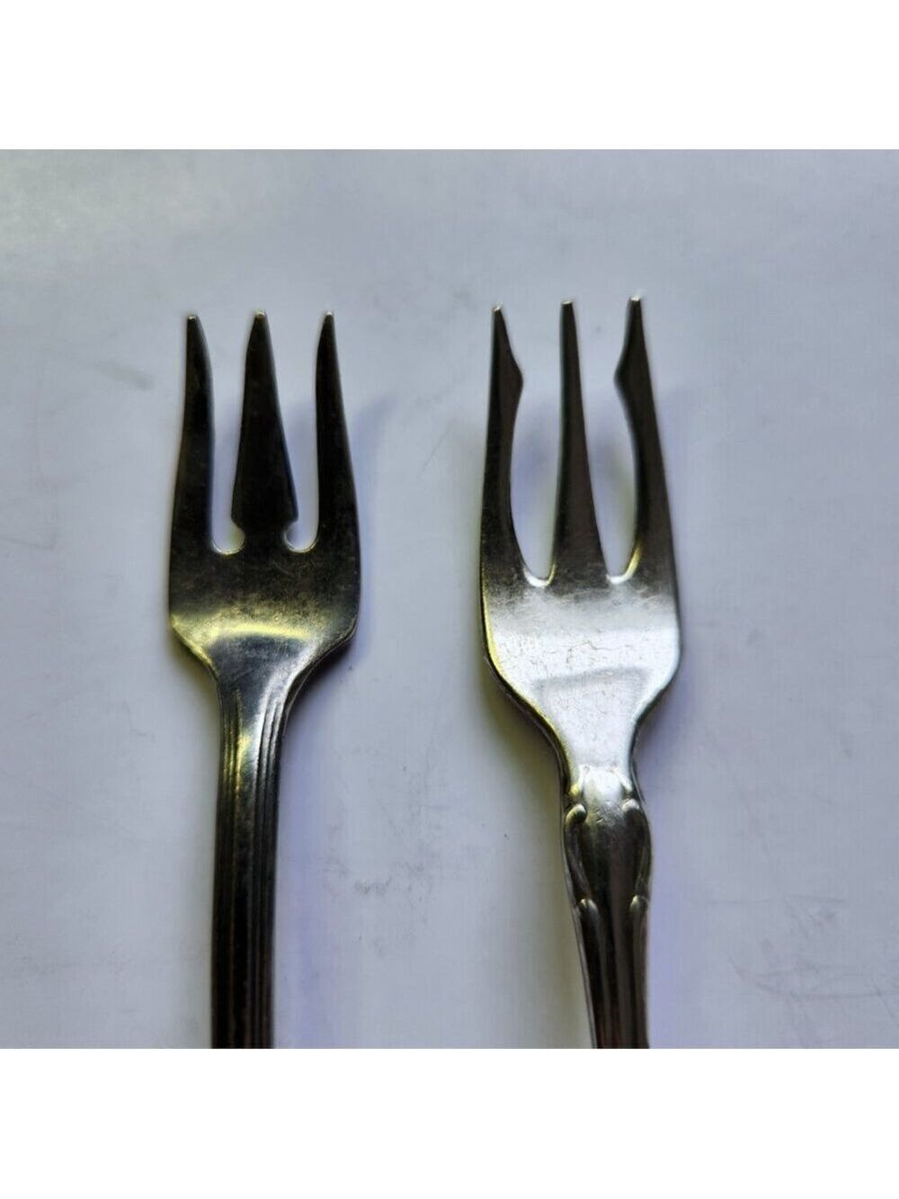 Oneida Old South Cocktail Fork and Peerless Charmion Silverplate 6" Lot of 2